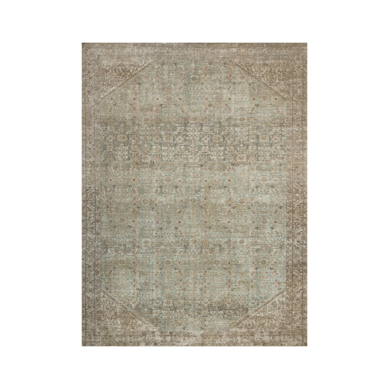 Cambria Aqua/Natural Rug - LC Design Co. Shoppe