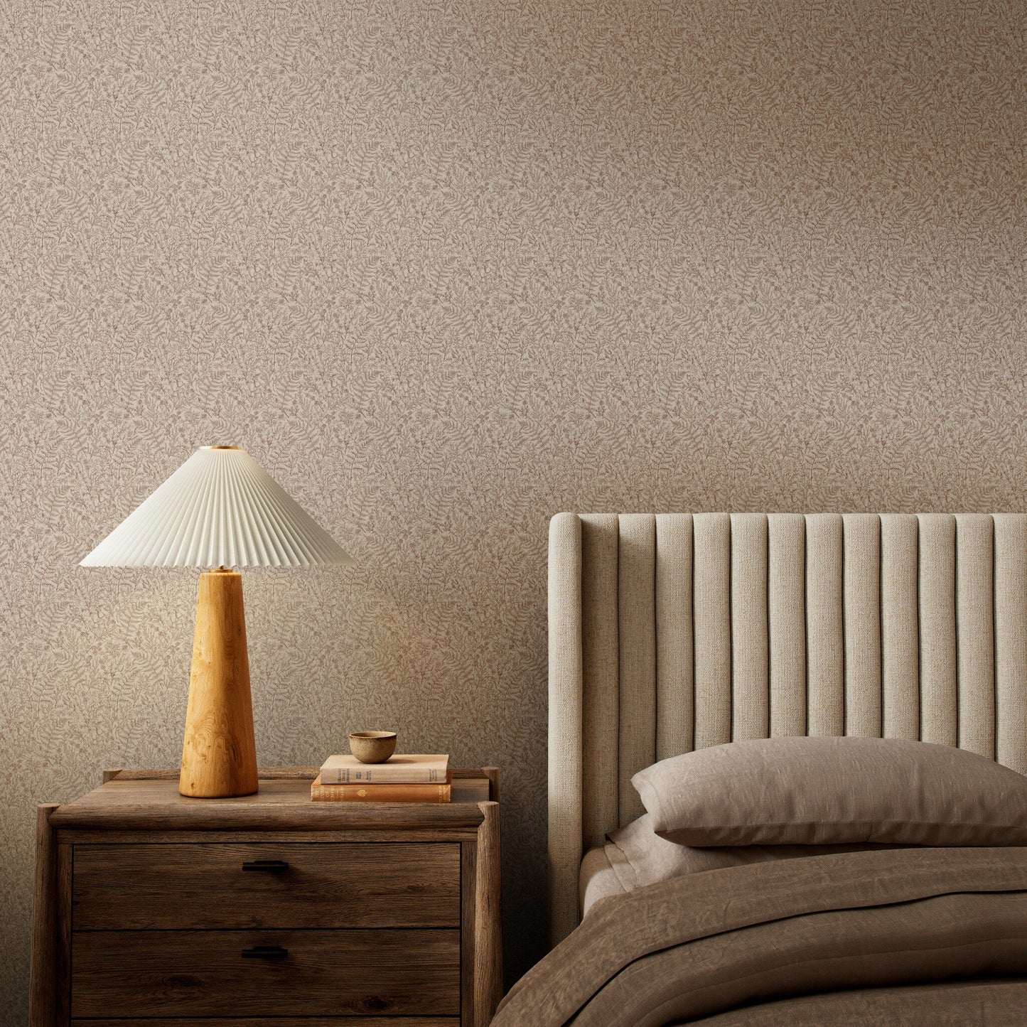 Botanical Taupe II Wallpaper
