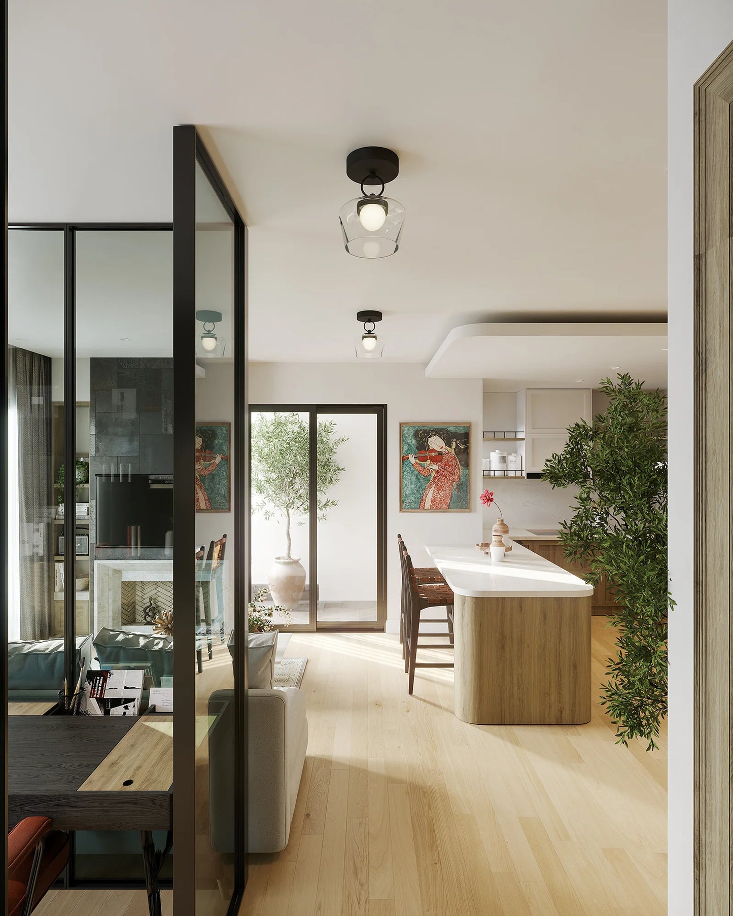 Leota Semi Flushmount - LC Design Co. Shoppe