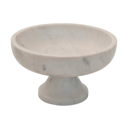 Marble Pedestal Bowl - LC Design Co. Shoppe