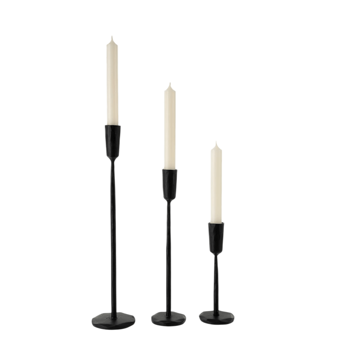 Luna Forged Candlestick Holder - Black - LC Design Co. Shoppe