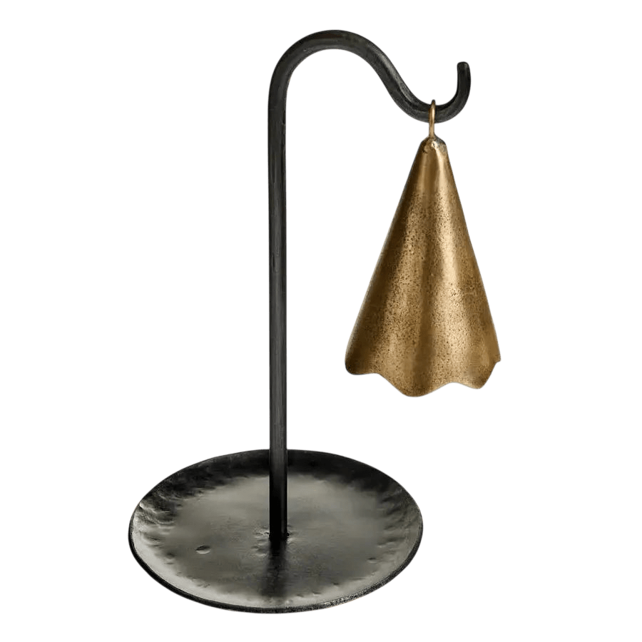 Scalloped Bell on Stand - LC Design Co. Shoppe