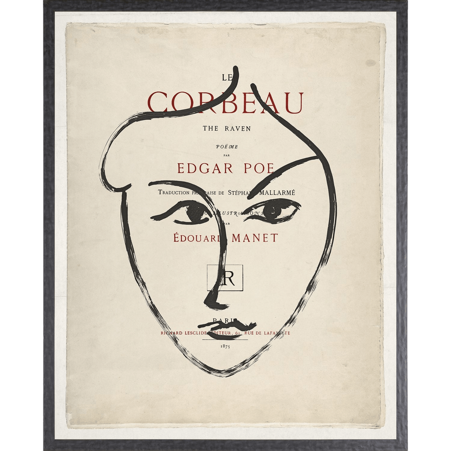 Frontispiece Mask Art - LC Design Co. Shoppe