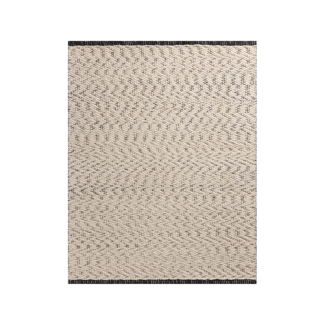 Betty Ivory/Black Rug