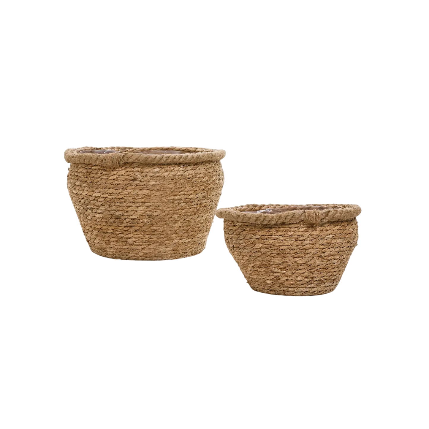 Small Grass Basket Planter