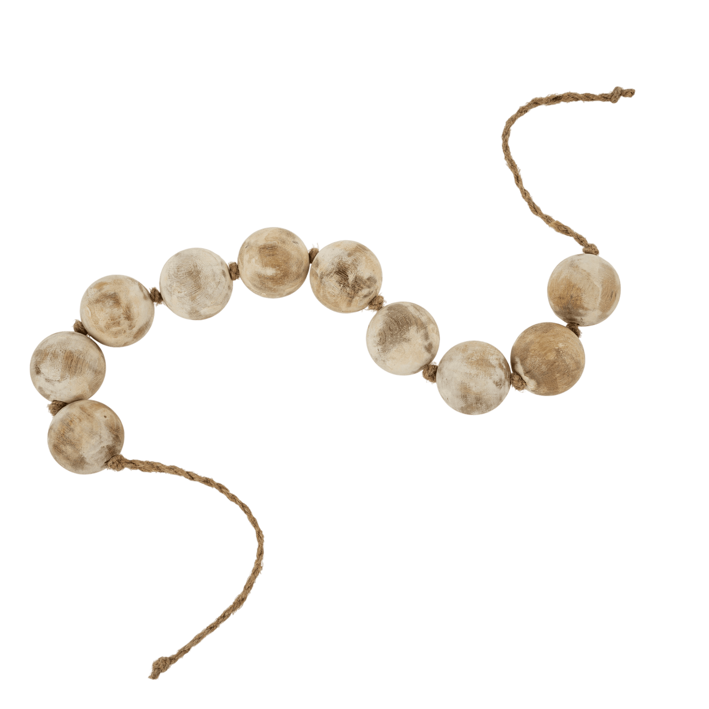 Wooden Bead Garland White - LC Design Co. Shoppe