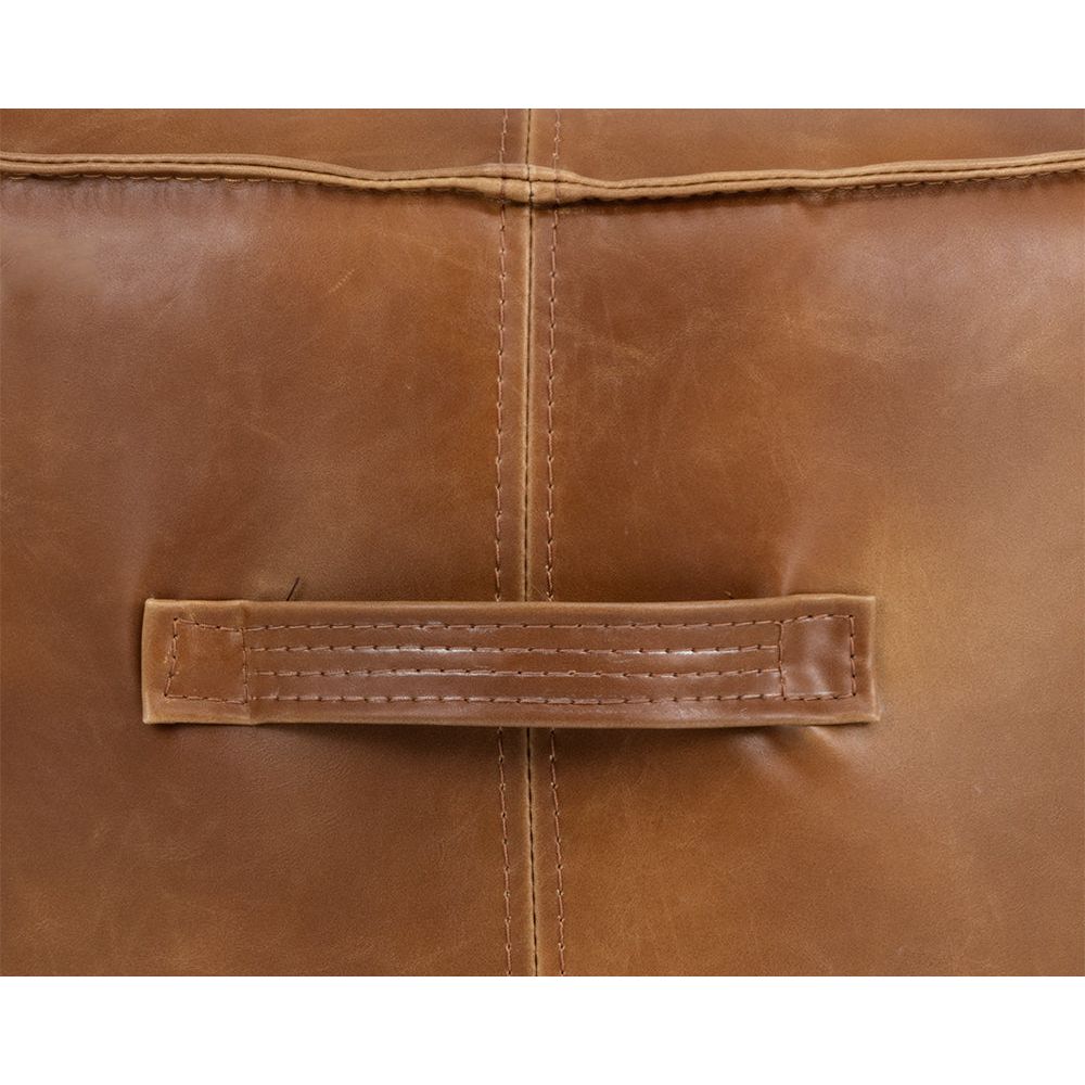 Mary Ottoman-Tobacco Tan - LC Design Co. Shoppe