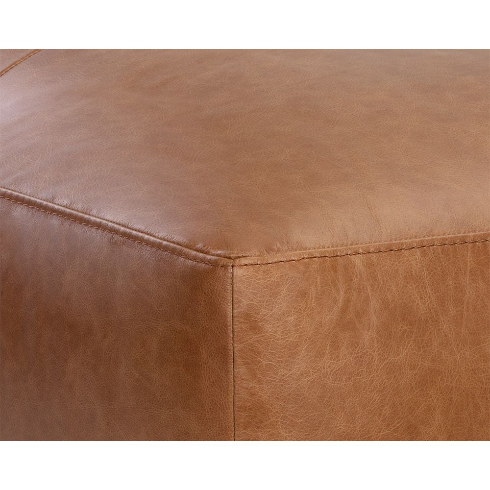 Wendy Modular-Ottoman-Marseille Camel Leather - LC Design Co. Shoppe