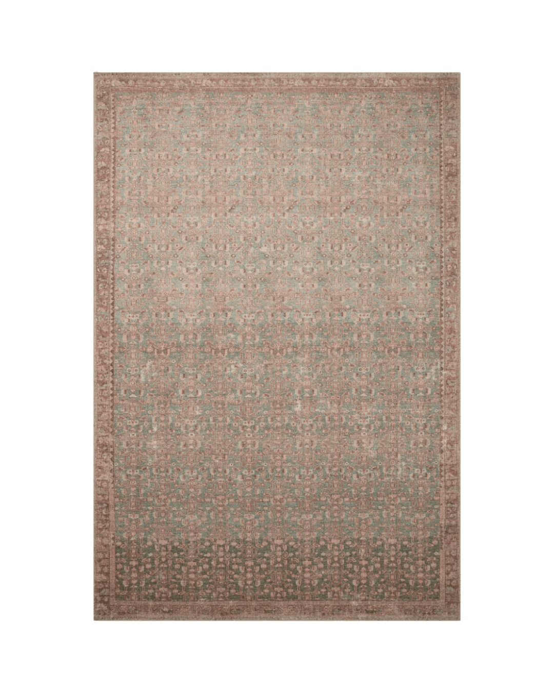 Aubrey Blue/Terracotta Rug - LC Design Co. Shoppe