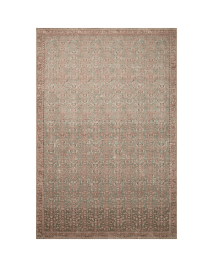 Aubrey Blue/Terracotta Rug - LC Design Co. Shoppe