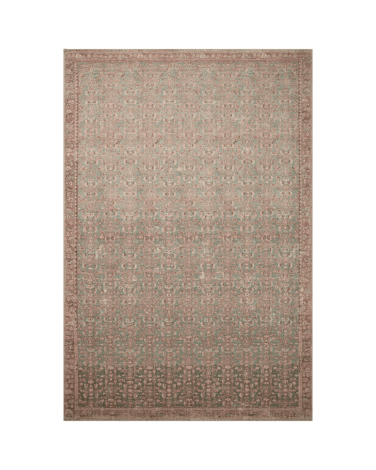 Aubrey Blue/Terracotta Rug - LC Design Co. Shoppe