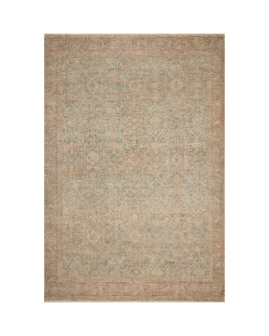 Priya Denim/Rust Rug