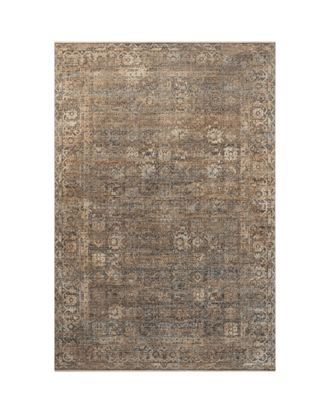 Heritage Mocha/Denim Rug - LC Design Co. Shoppe