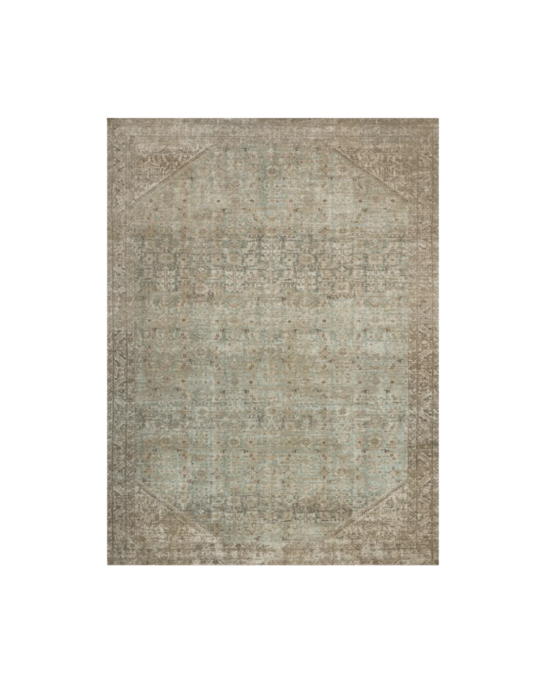 Cambria Aqua/Natural Rug - LC Design Co. Shoppe