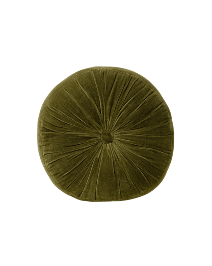Moss Velvet Tuft Round Cushion - LC Design Co. Shoppe