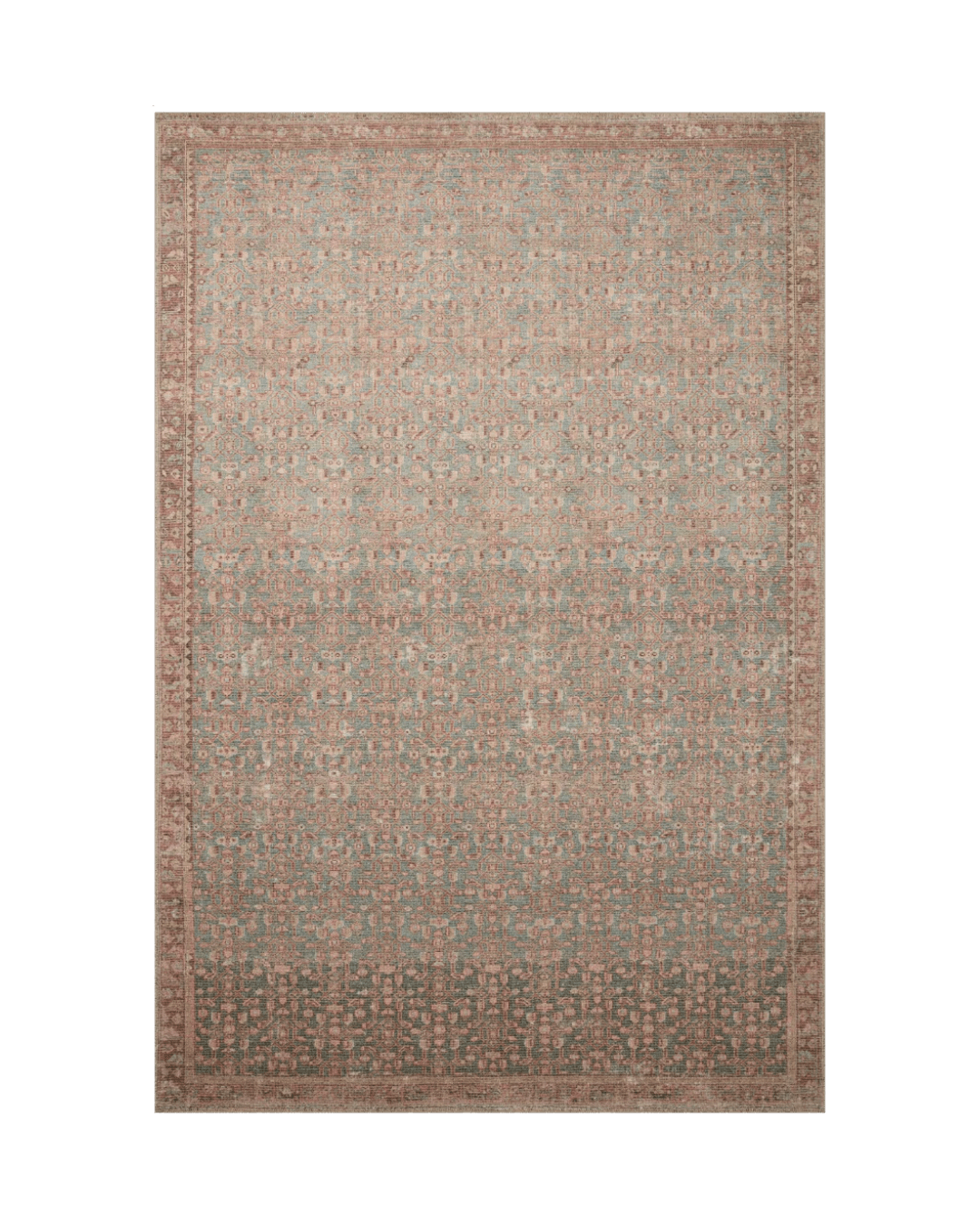 Aubrey Blue/Terracotta Rug - LC Design Co. Shoppe