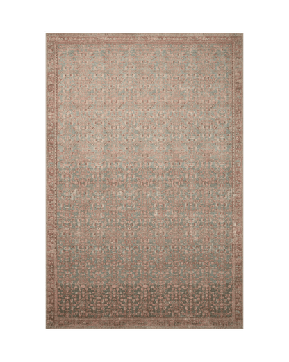 Aubrey Blue/Terracotta Rug - LC Design Co. Shoppe
