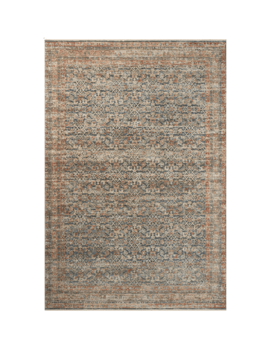 Heritage Blue/Rust Rug - LC Design Co. Shoppe