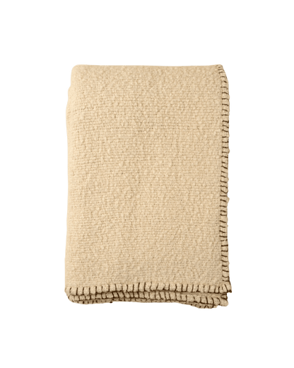 Ivory Stitch Blanket Throw - LC Design Co. Shoppe