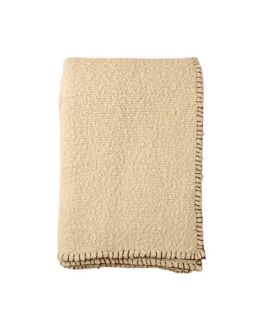 Ivory Stitch Blanket Throw - LC Design Co. Shoppe