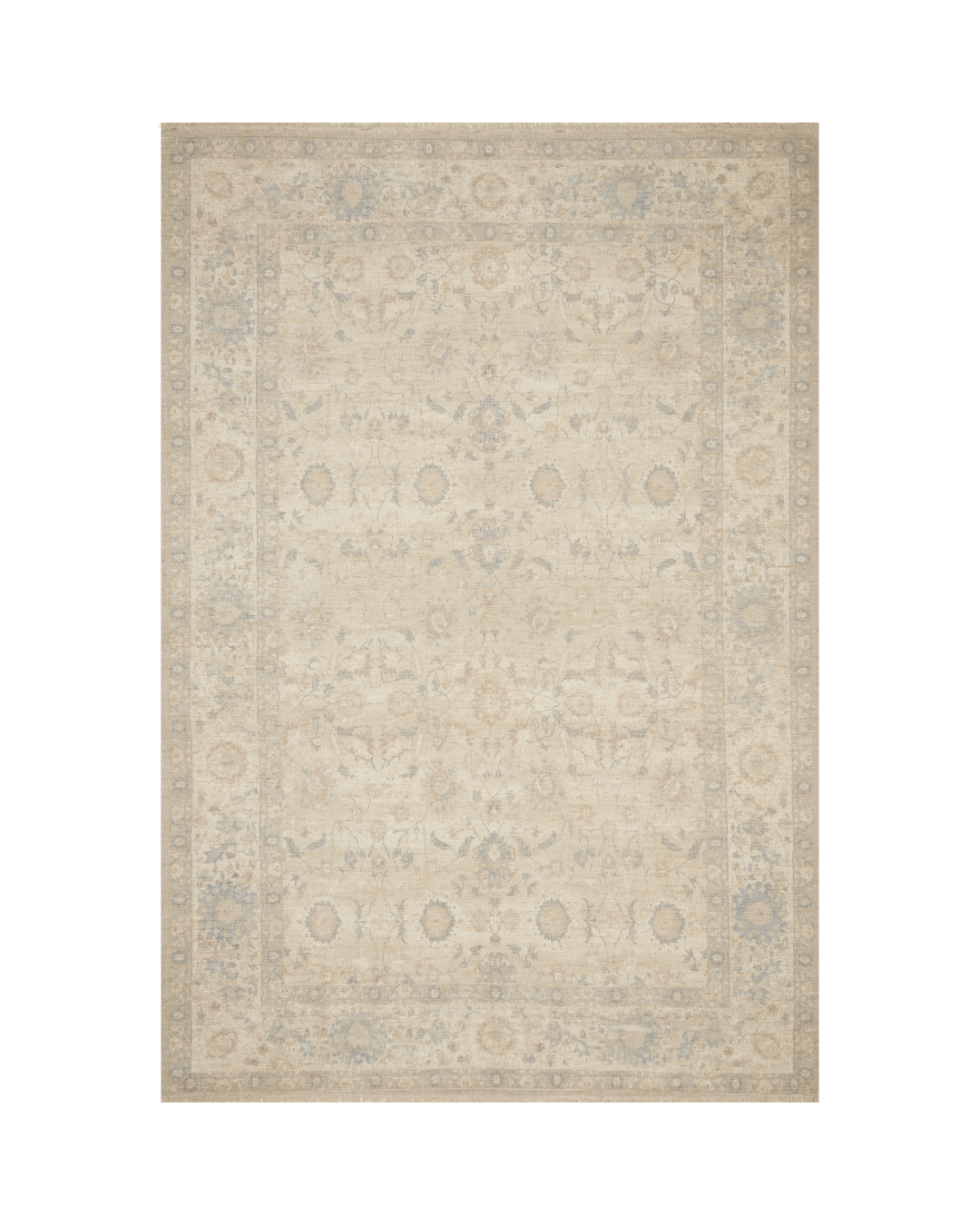 Priya Natural/Blue Rug - LC Design Co. Shoppe