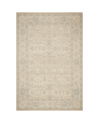 Priya Natural/Blue Rug - LC Design Co. Shoppe