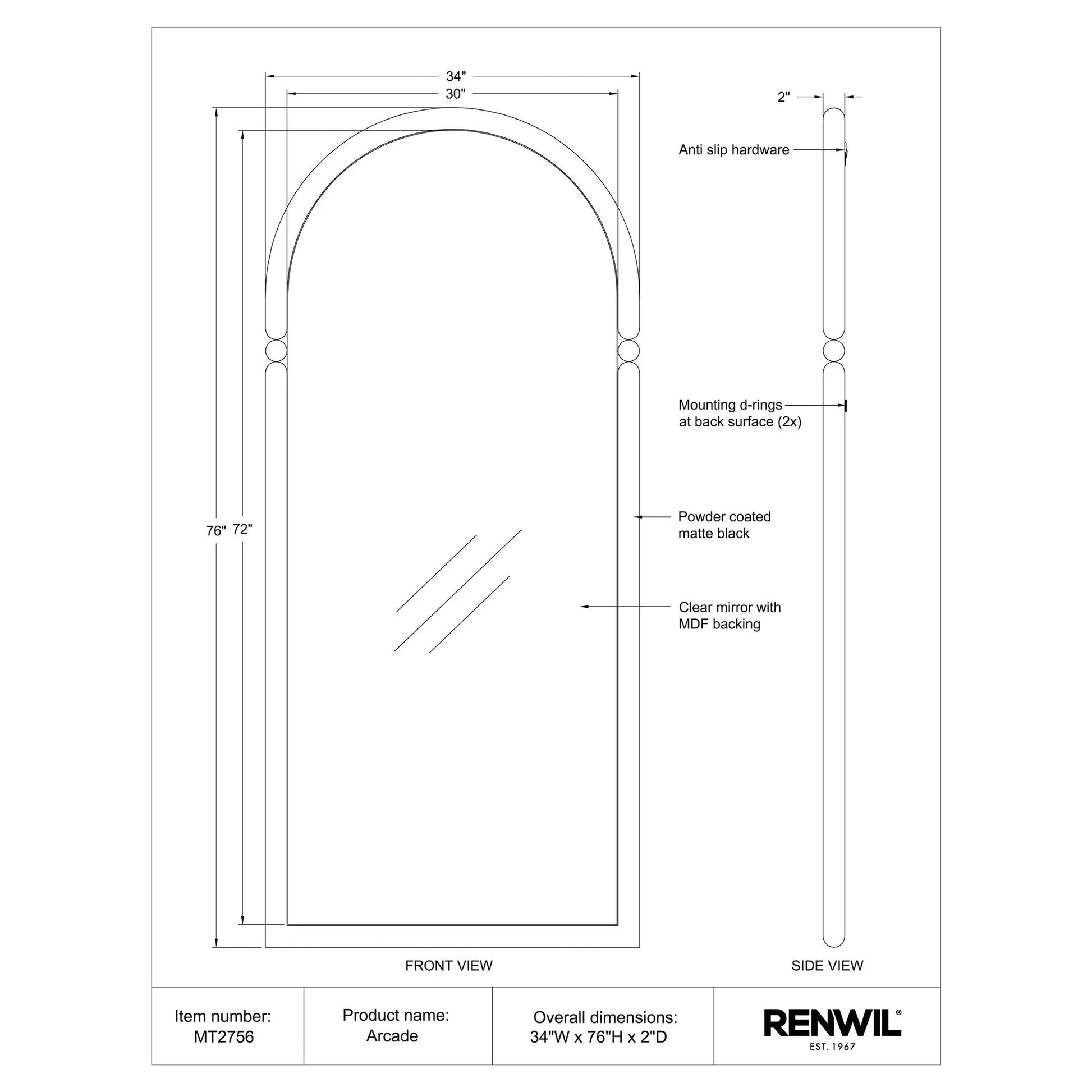 Arcade Mirror - LC Design Co. Shoppe