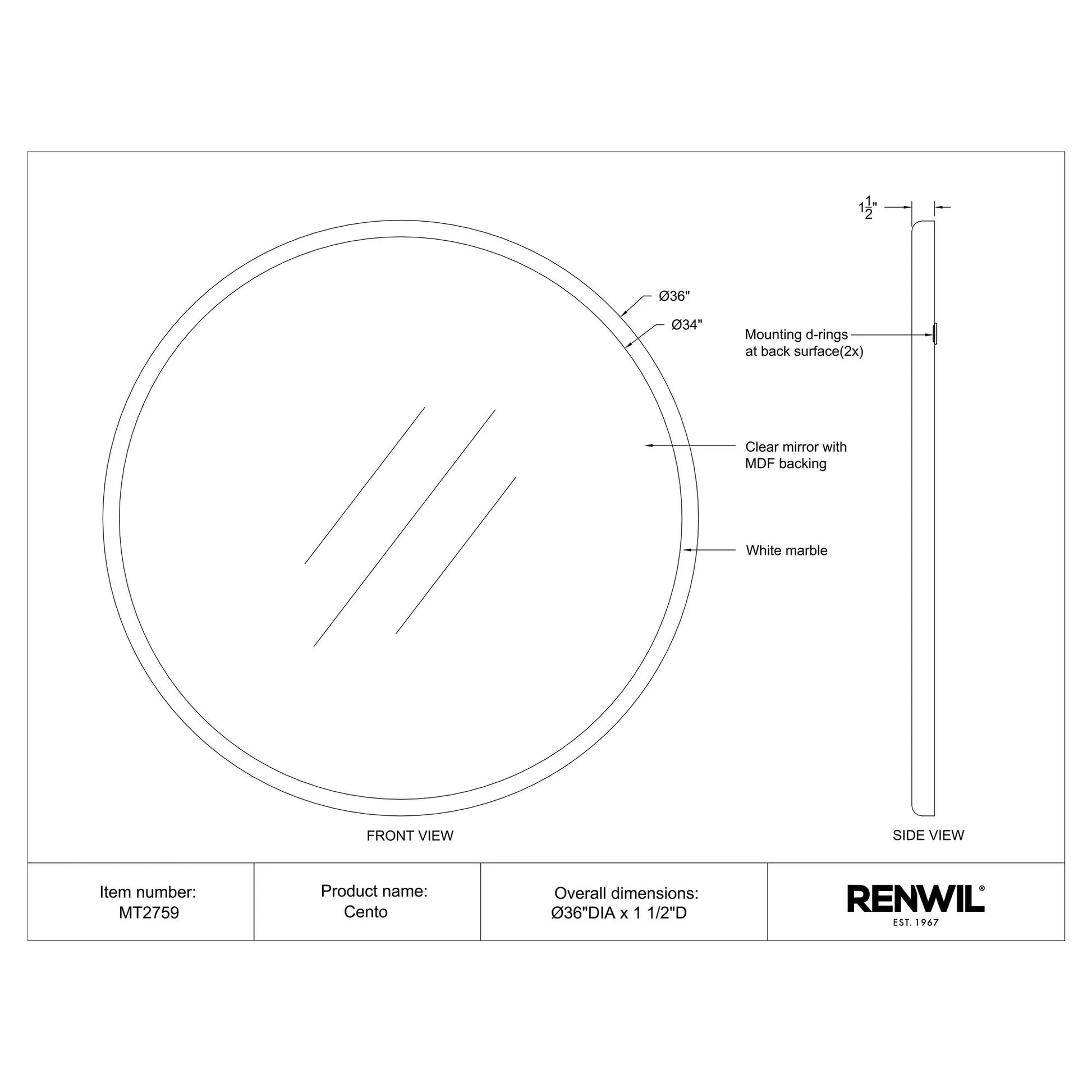 Cento Mirror - LC Design Co. Shoppe
