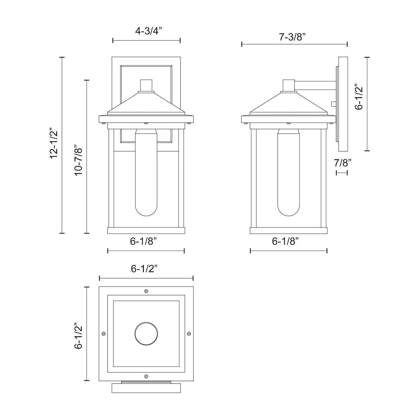 Larchmont 6-in Exterior Wall Light - LC Design Co. Shoppe
