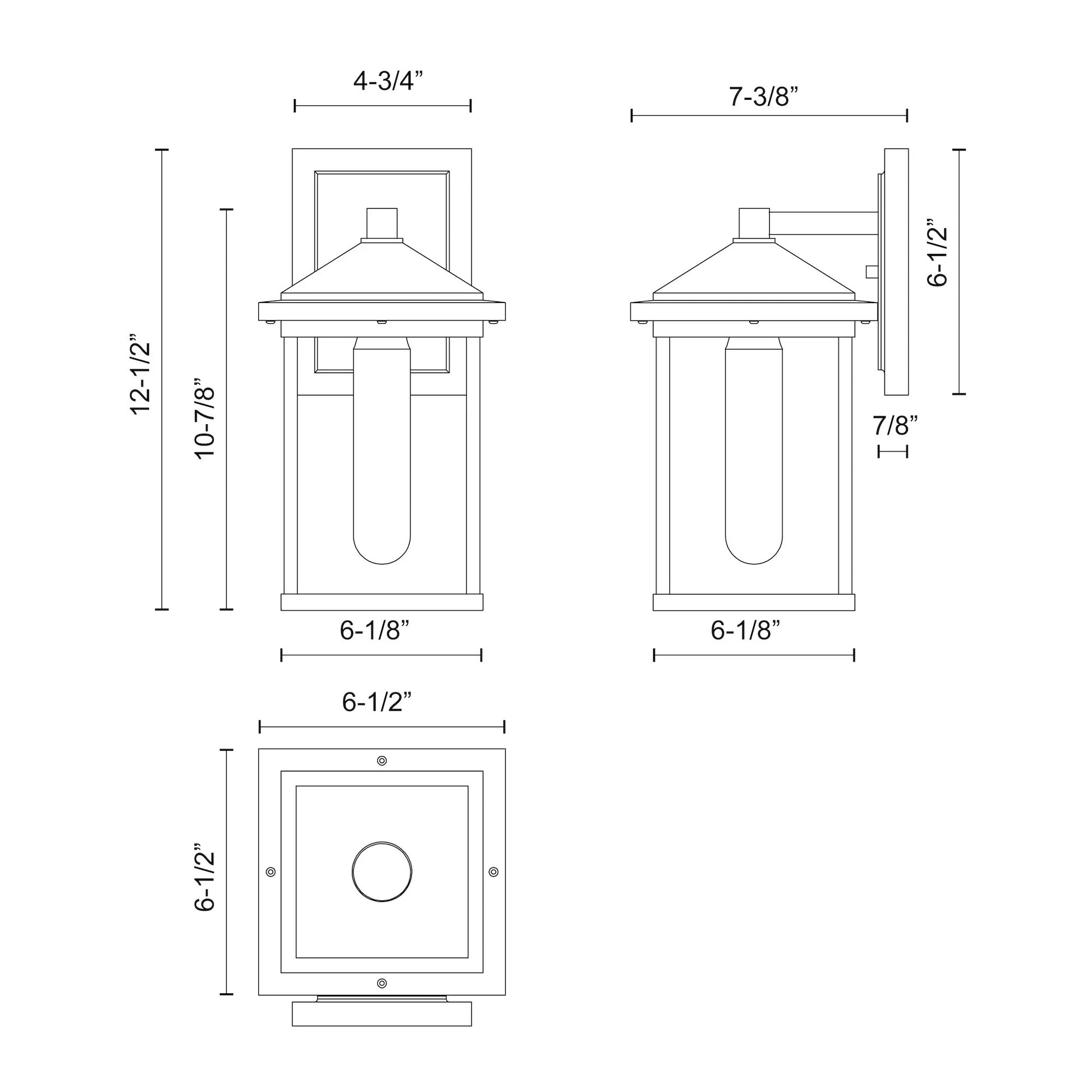 Larchmont 6-in Exterior Wall Light - LC Design Co. Shoppe