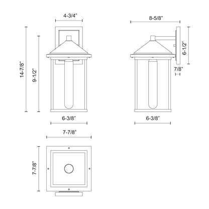 Larchmont 9-in Exterior Wall Light - LC Design Co. Shoppe