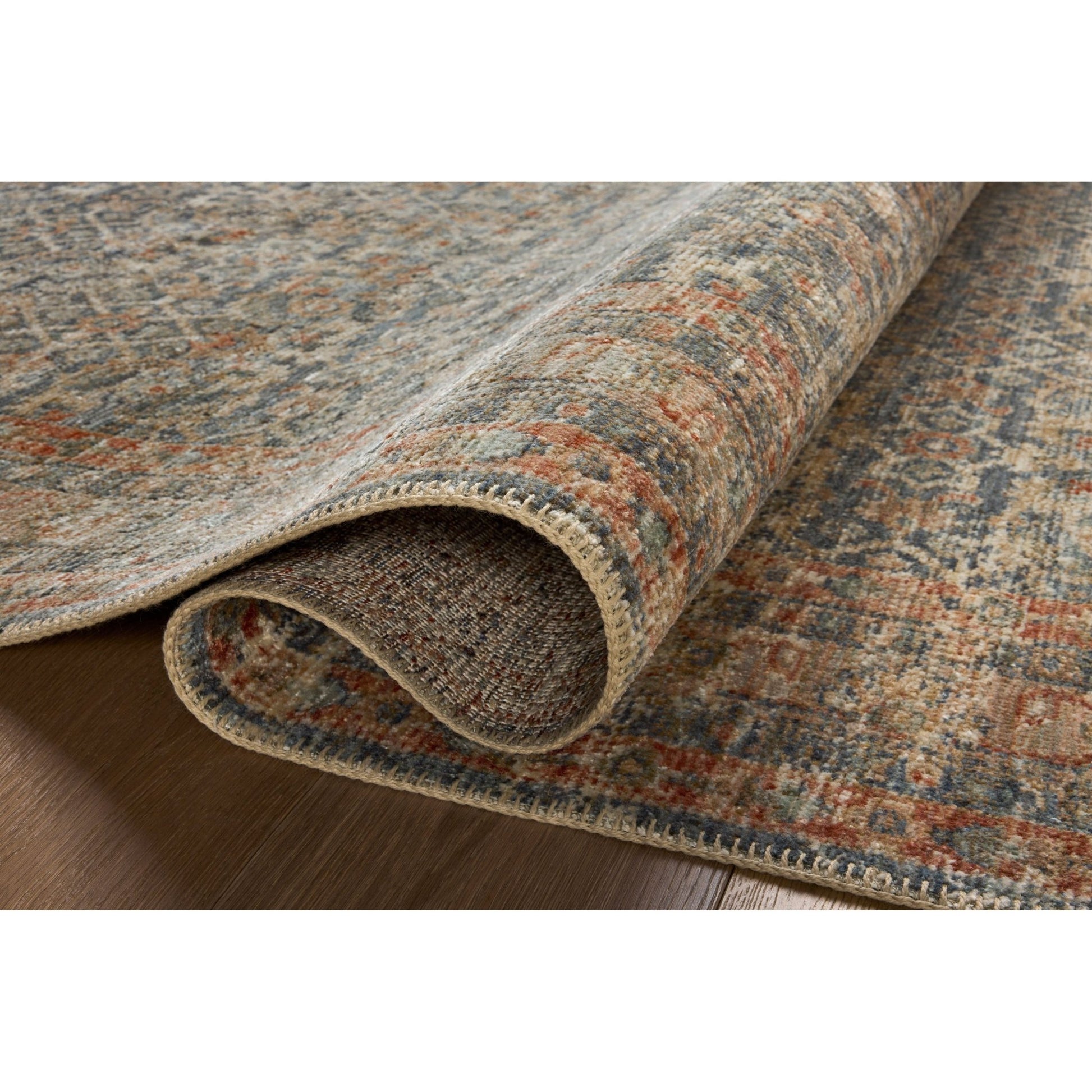 Heritage Blue/Rust Rug - LC Design Co. Shoppe