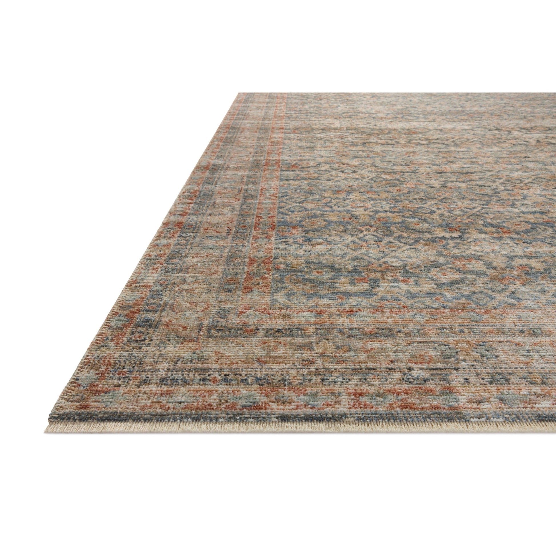 Heritage Blue/Rust Rug - LC Design Co. Shoppe