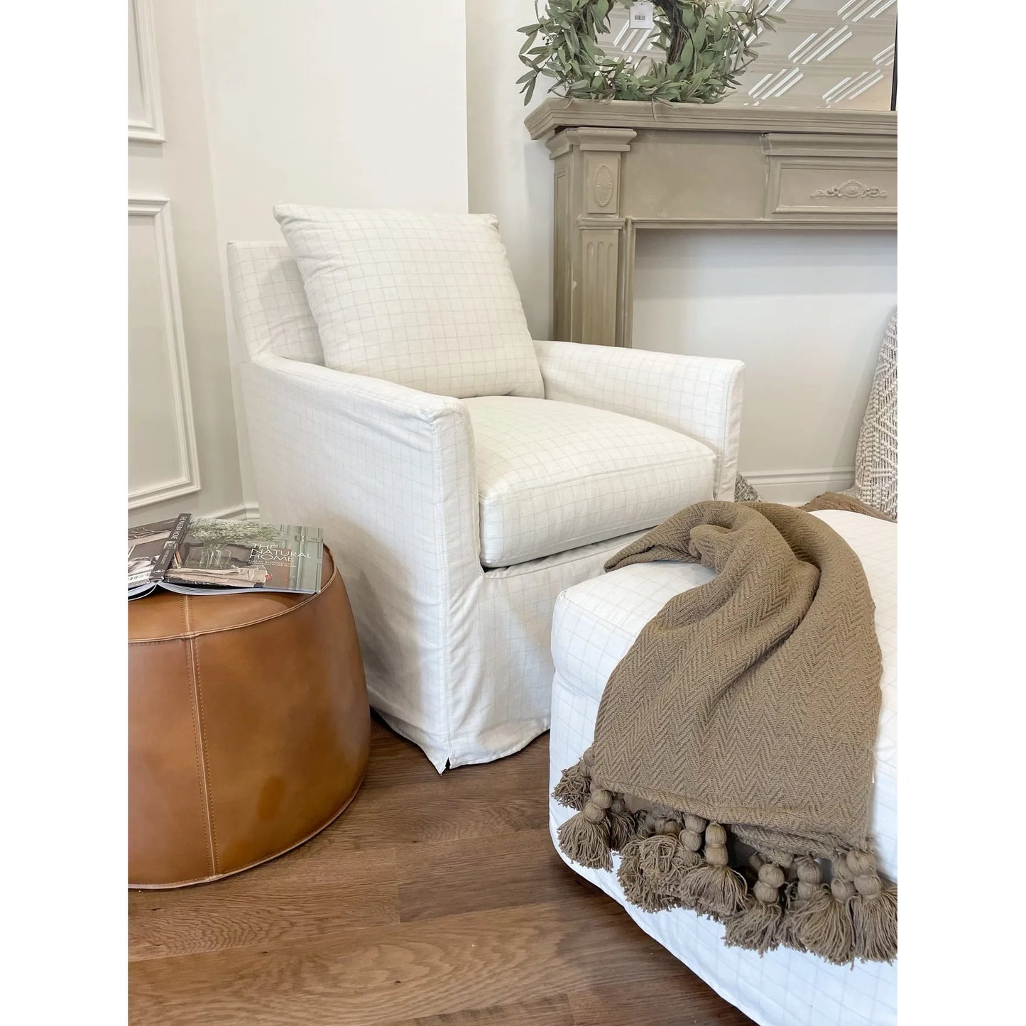 Lindsay Slip Ottoman