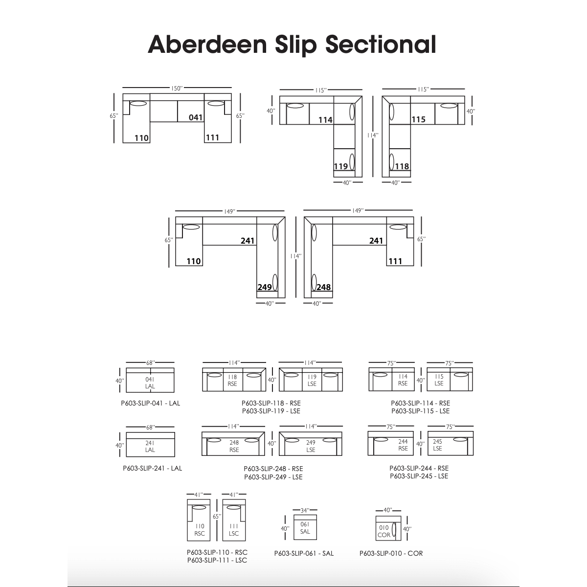 Aberdeen Slipcovered Sectional - LC Design Co. Shoppe
