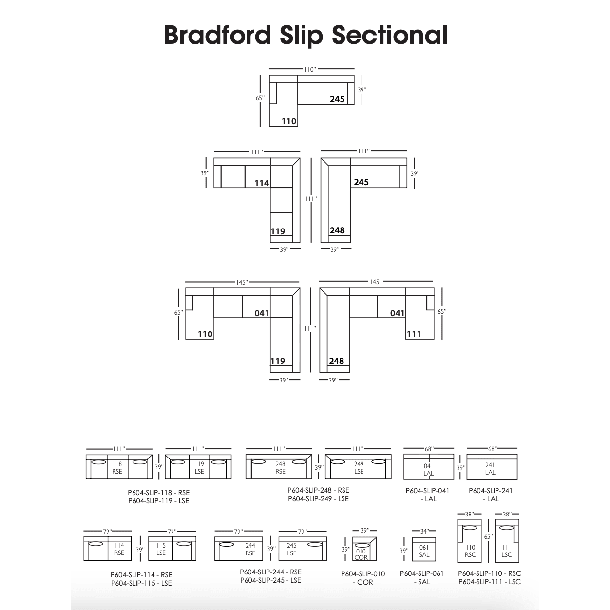 Bradford Slipcovered Sectional - LC Design Co. Shoppe