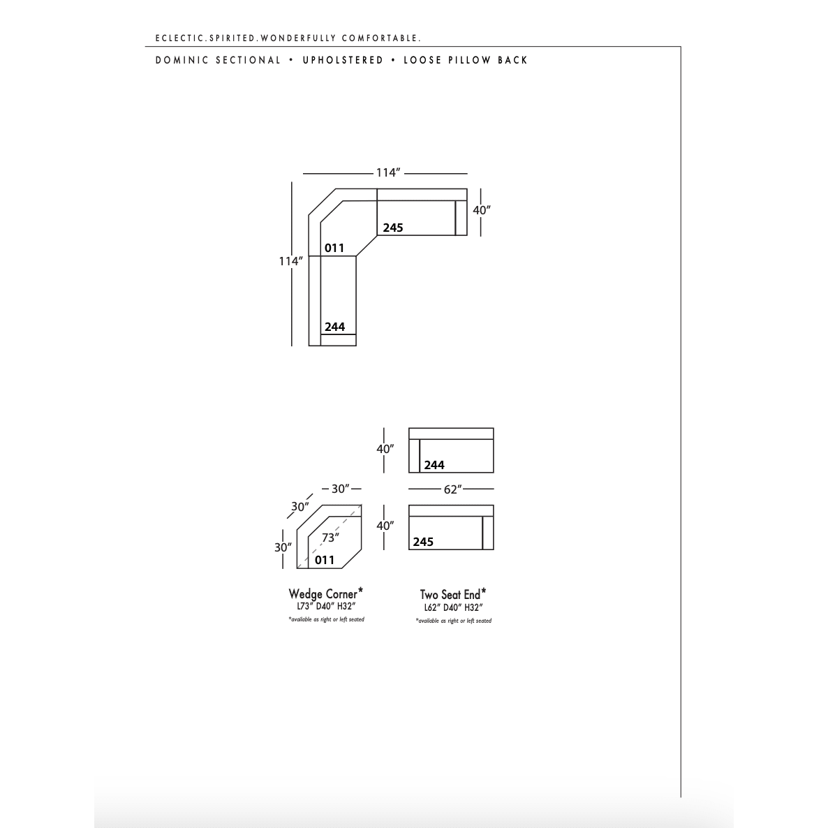 Dominic Sectional - LC Design Co. Shoppe