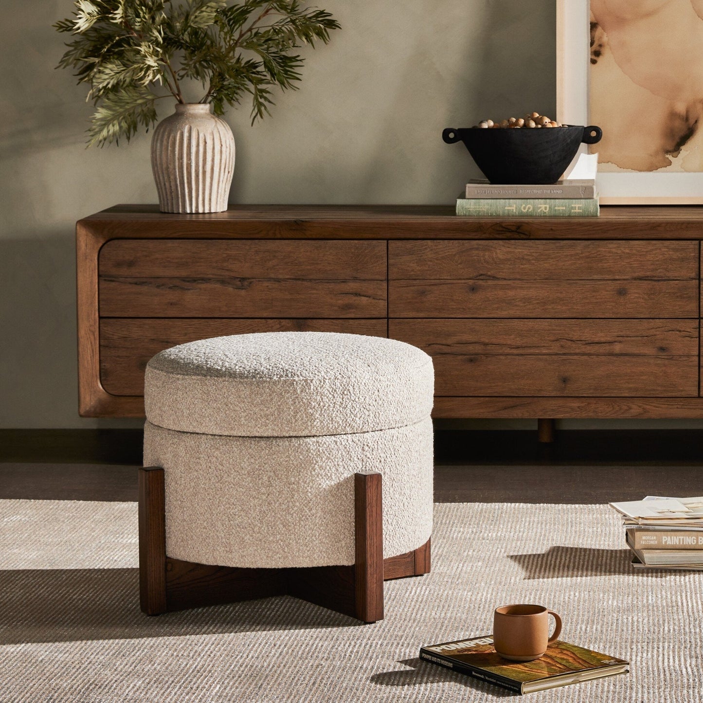 Esbens Storage Ottoman - 25" - LC Design Co. Shoppe