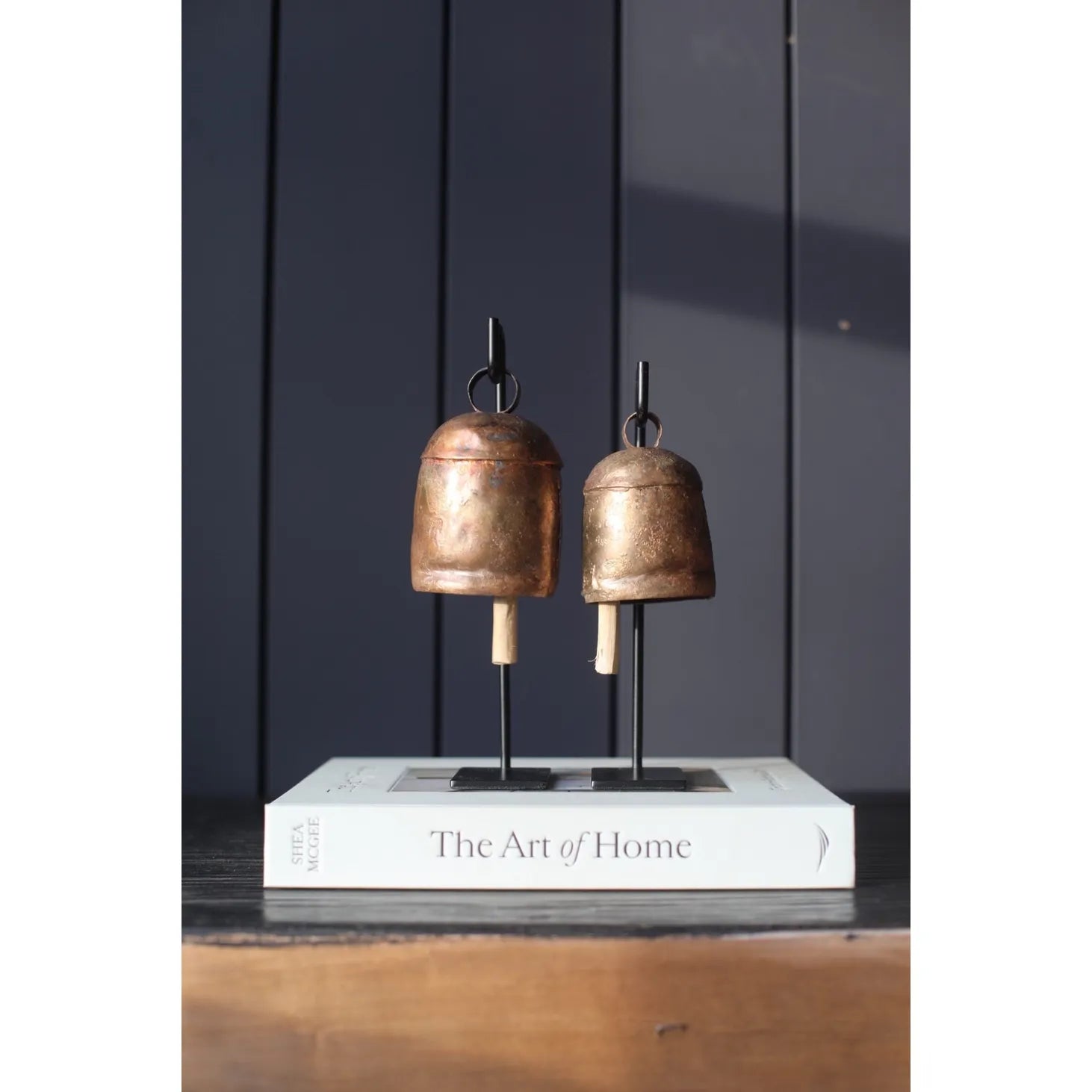 Vintage Inspired Iron Bell Stand - LC Design Co. Shoppe