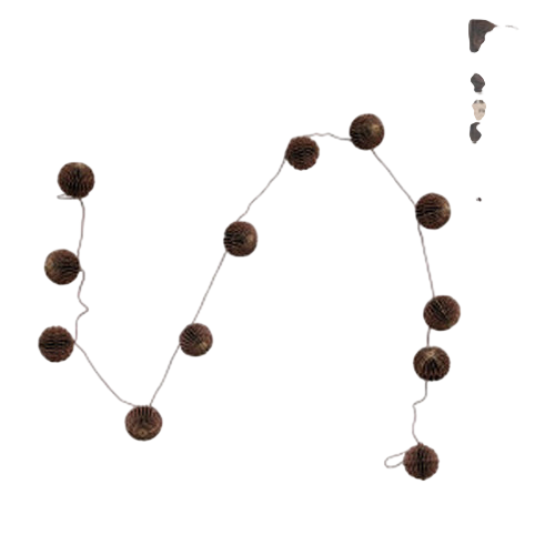 Mulberry Glitter Paper Garland