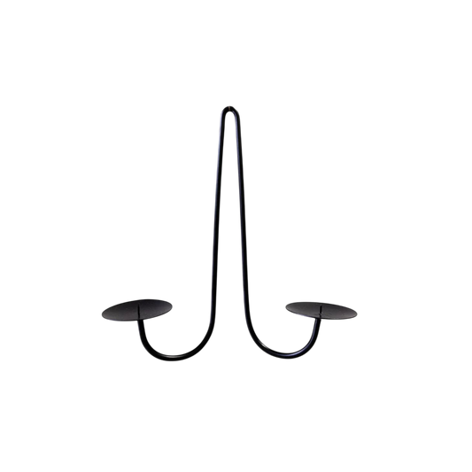 Black Iron Dual Wall Sconce