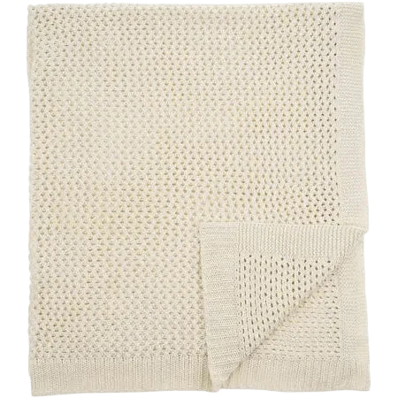 Chunky Knit Throw- Ivory - LC Design Co. Shoppe