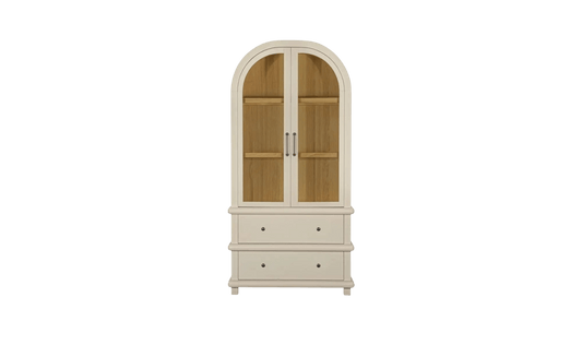 Enid Tall Cabinet Cream - LC Design Co. Shoppe