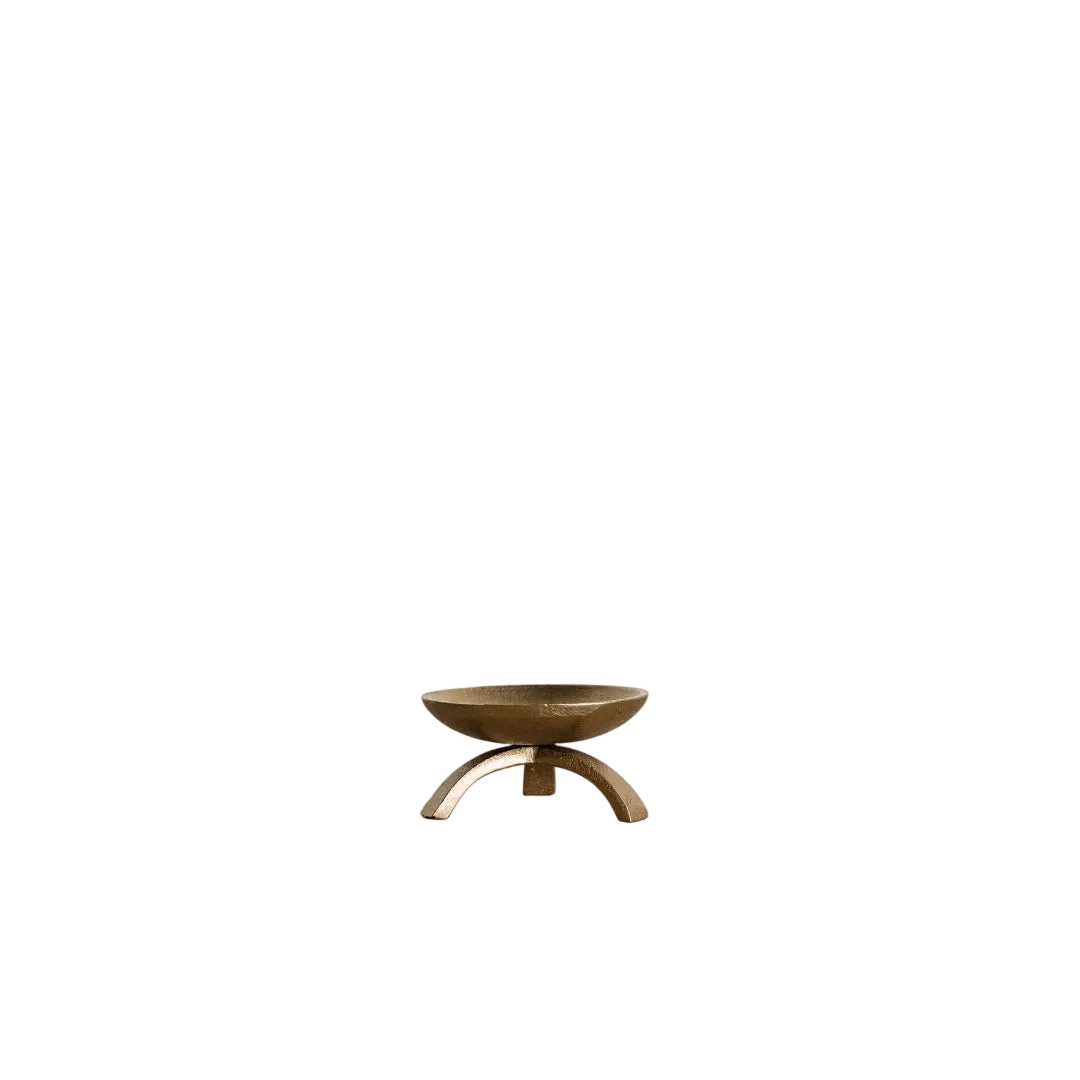 Brass Tripod Pillar Candle Holder - LC Design Co. Shoppe