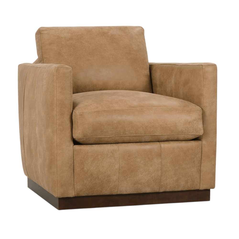 Allie Leather Swivel Chair - LC Design Co. Shoppe