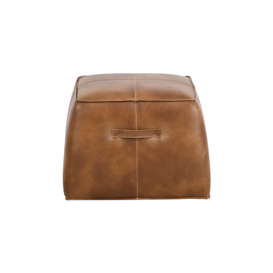 Aspen Ottoman - Tobacco Tan