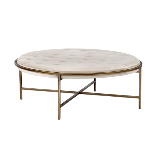 Etta Ottoman-Round Piccolo Prosecco