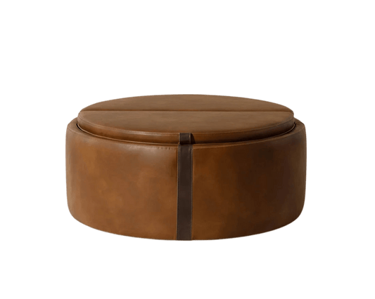 Borelli Wheeled Storage Ottoman - LC Design Co. Shoppe