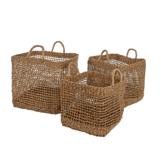 Costa Woven Baskets S/3 - LC Design Co. Shoppe