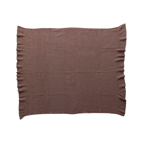 Wool Throw-Brown